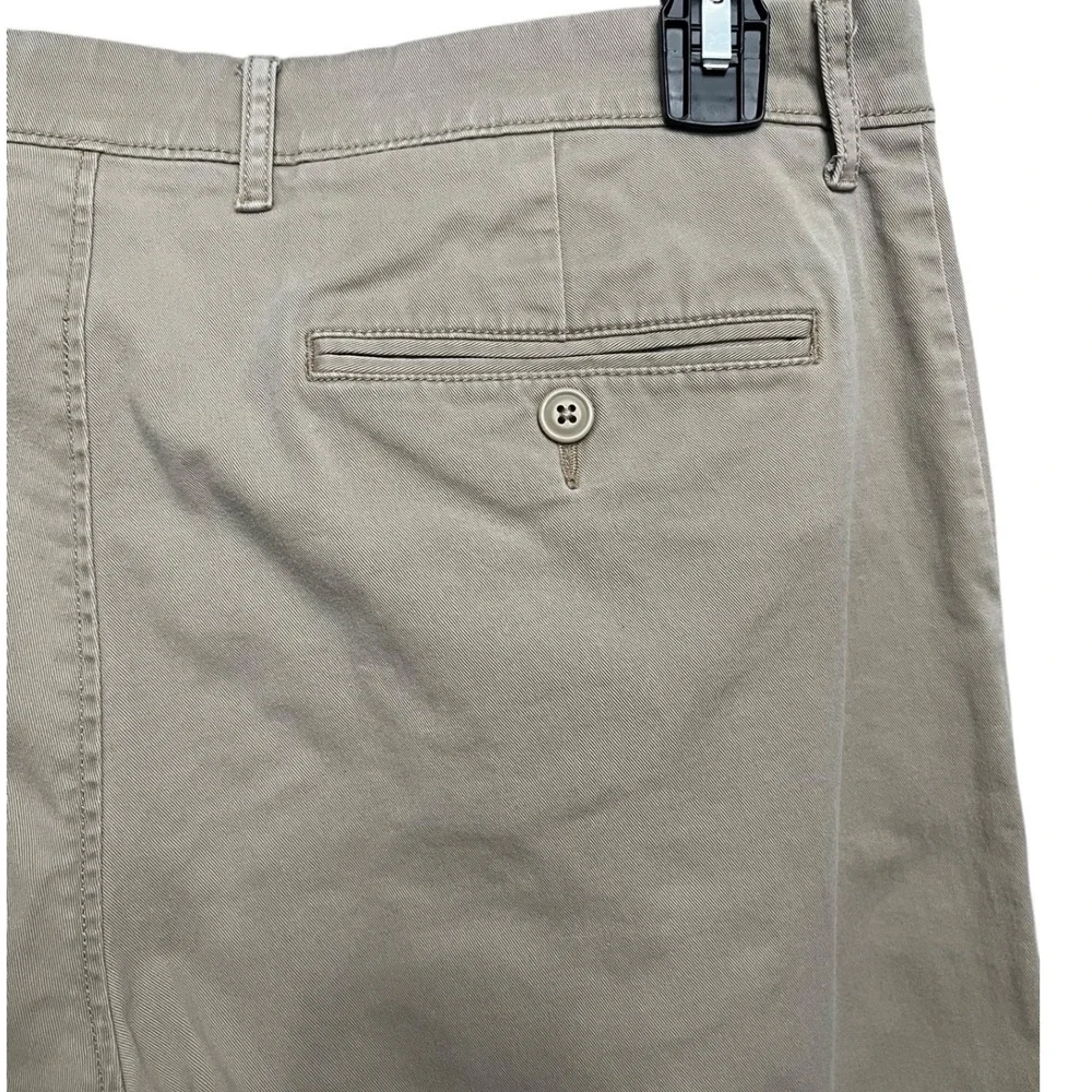 J. Crew 484‎ Slim Stretch Chino Pants Mens W33 L32 Khaki Tan Flat Front